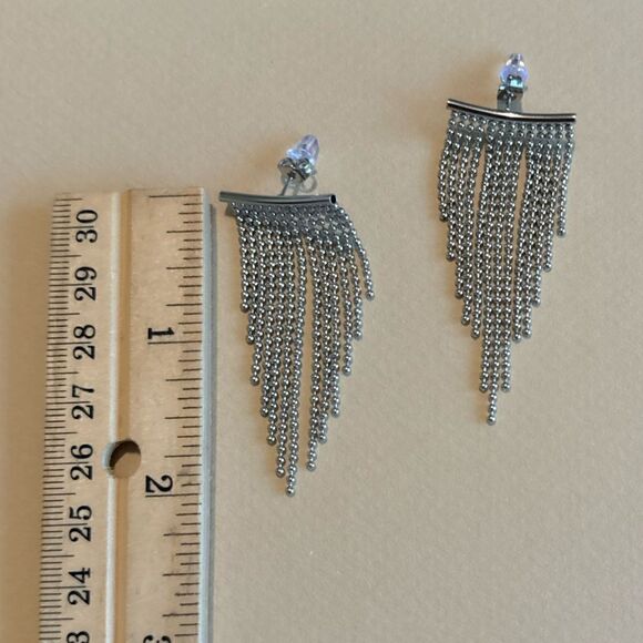 Tassel drop earrings M716 - Picture 5 of 5